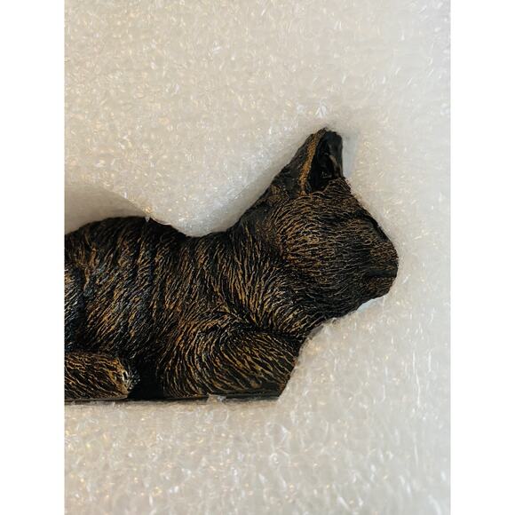 Set of 3 Potty Feet Bronze Color Sleeping Cat Plant Pot Risers - Picture 4 of 7